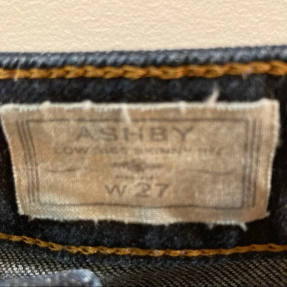 ALL  SAINTS Sz 27 ASHBY Skinny Dark Wash Jeans - Picture 4 of 8